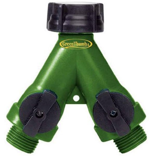 Fiskars Green Thumb Premium 2-Way Full-Flow Manifold, Poly FI569844